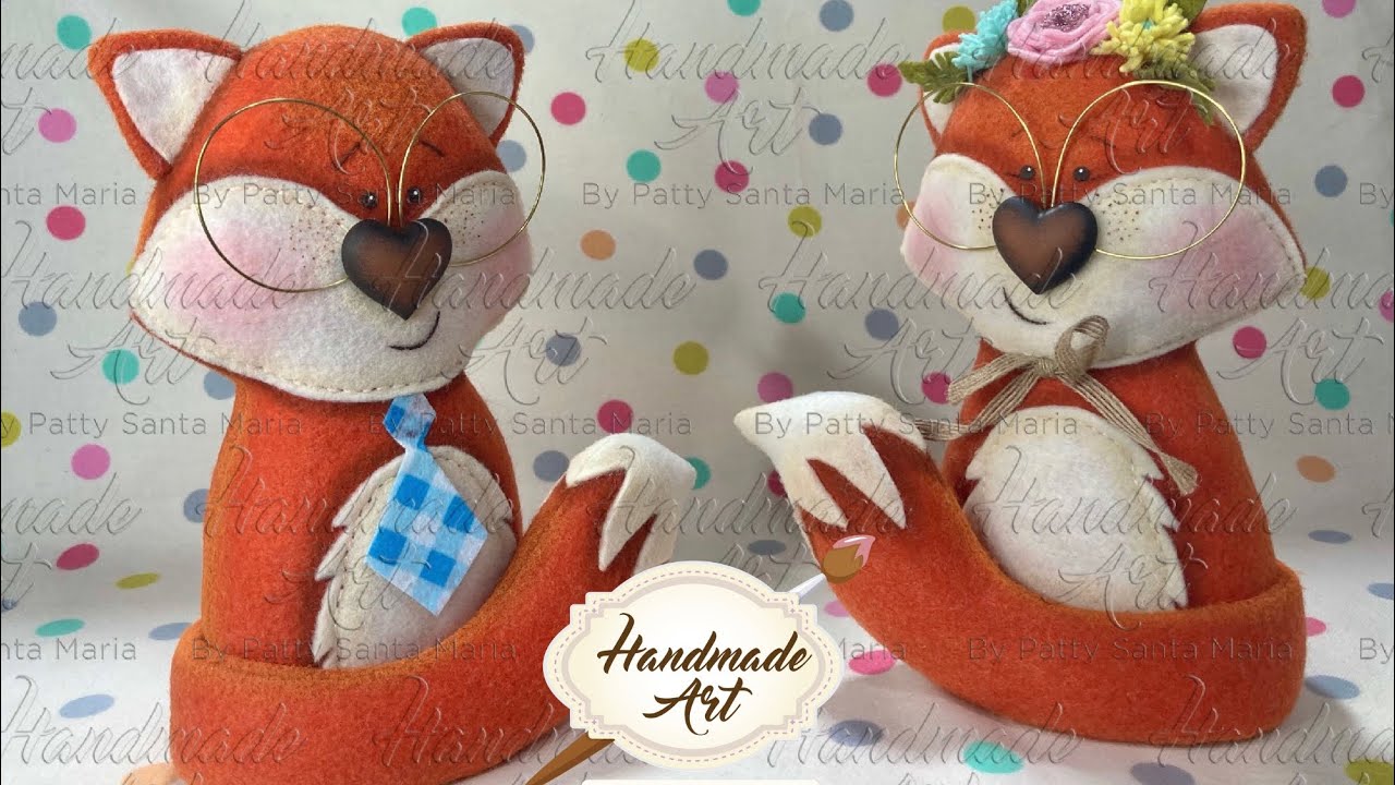 Zelmira y Zacarías: zorritos colección Animales Encanta2 (muñecos de fieltro)