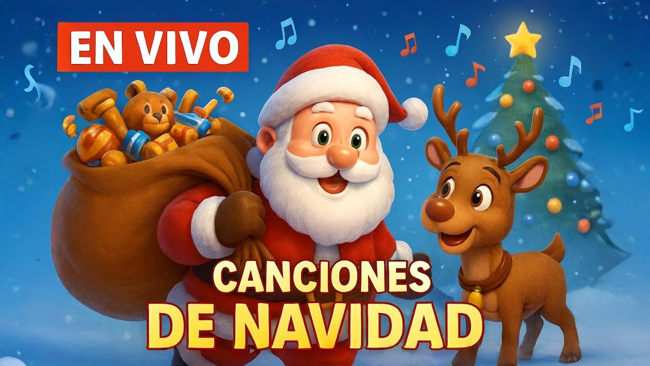 🔴  EN VIVO: Las Mejores Canciones Navideñas para Cantar en Familia 🎄