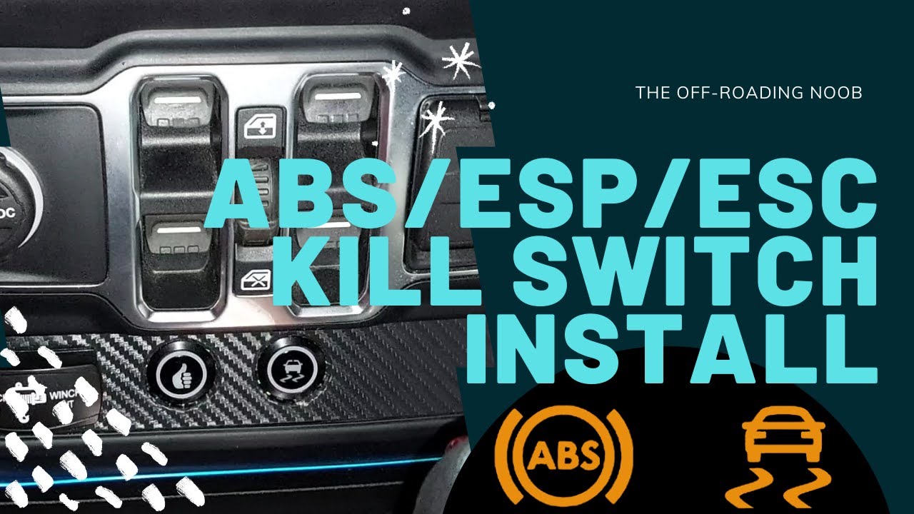 ABS/ESP/ESC Kill Switch install on a Jeep Wrangler JL