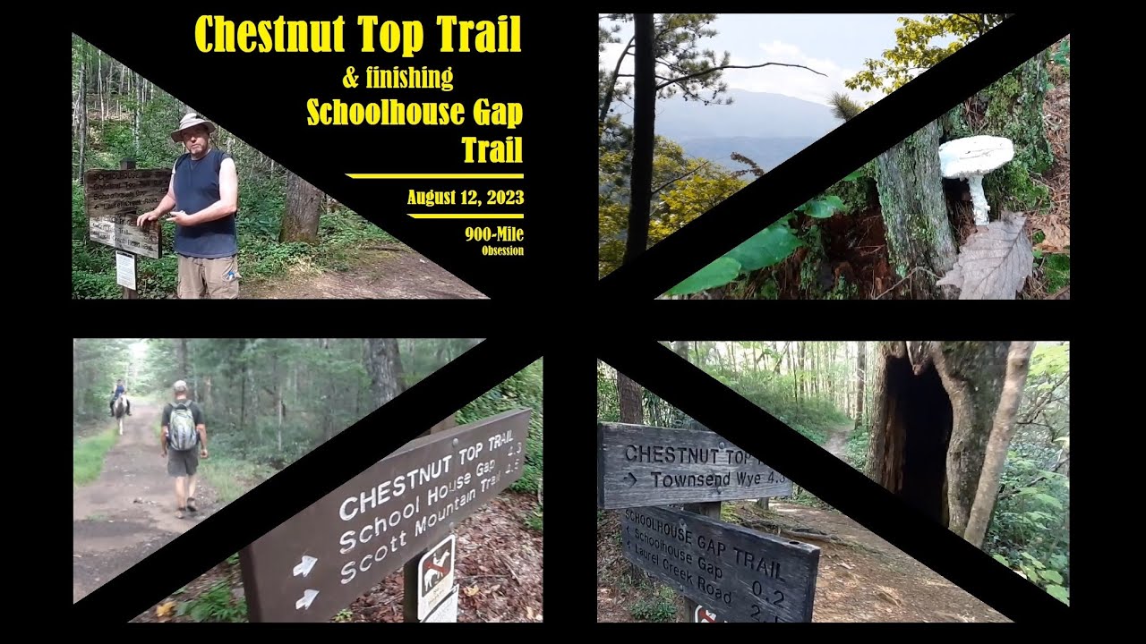 Chestnut Top Trail Hike and finishing up Schoolhouse Gap Trail - August 12, 2023