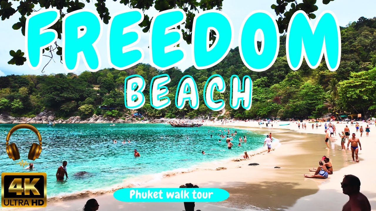 Freedom Beach, Phuket 🇹🇭 | 4K Beach Walk | Hidden Paradise in Thailand
