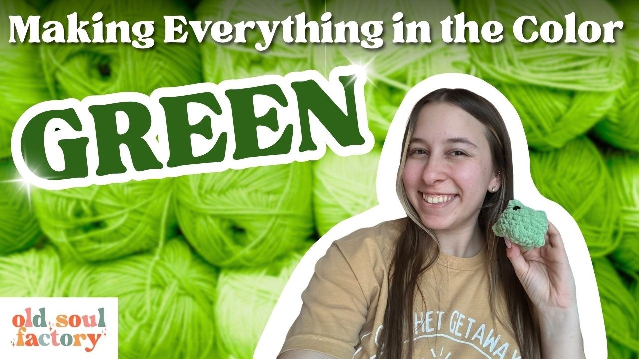 🌳 What to Make With Green Yarn Only?! 🌳 One Color Crochet Challenge