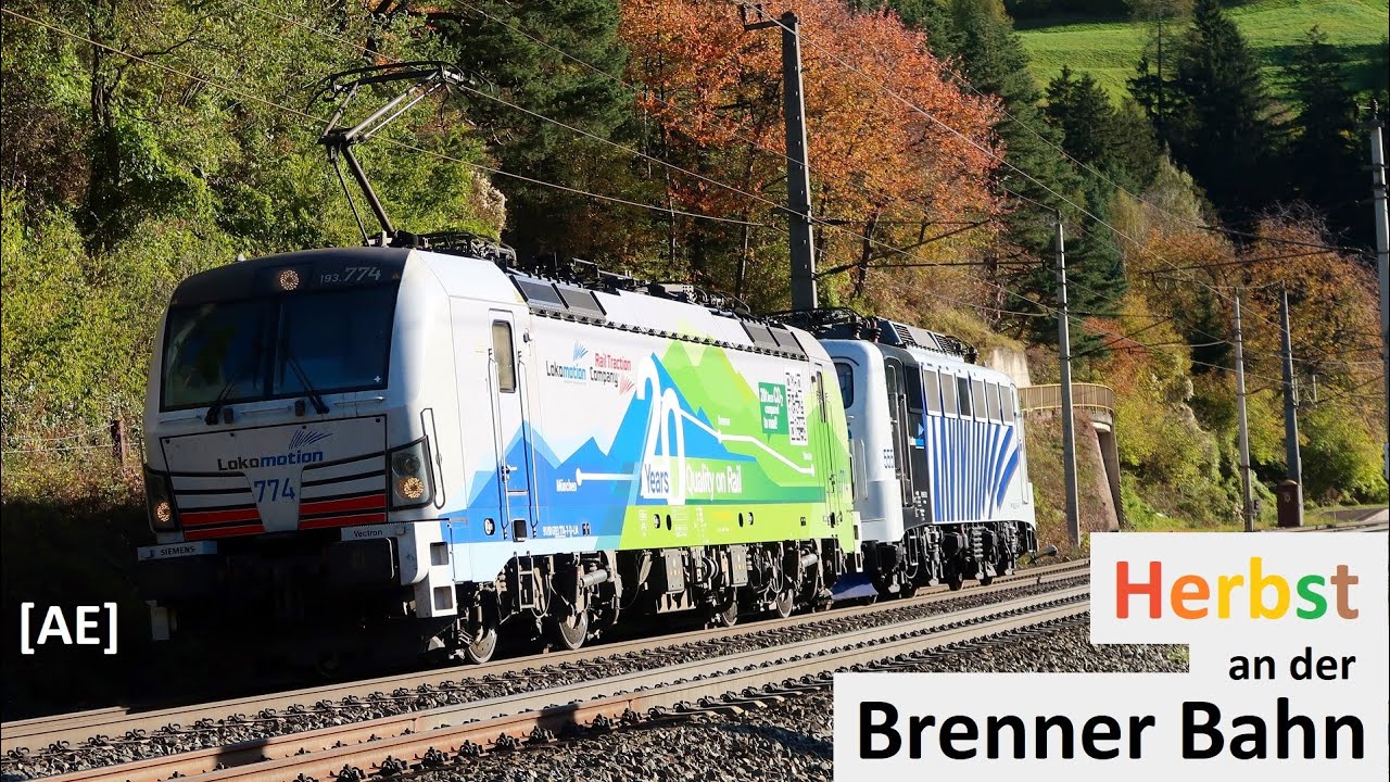 Herbst an der Brennerbahn zwischen Innsbruck und Franzensfeste - Z&uuml;ge, Farben & Berge - Alex E  AE
