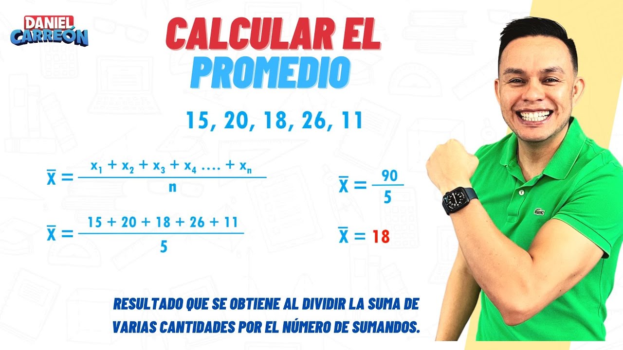 C&Oacute;MO CALCULAR EL PROMEDIO Super facil - Para principiantes