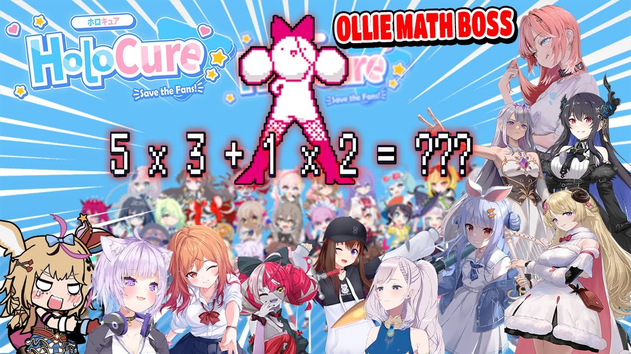 All Hololive JP EN And ID Members Reaction To Ollie Math Boss Holocure Hololive【ENG SUB】