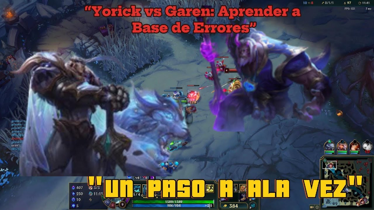 “Yorick vs Garen: Aprender a Base de Errores”