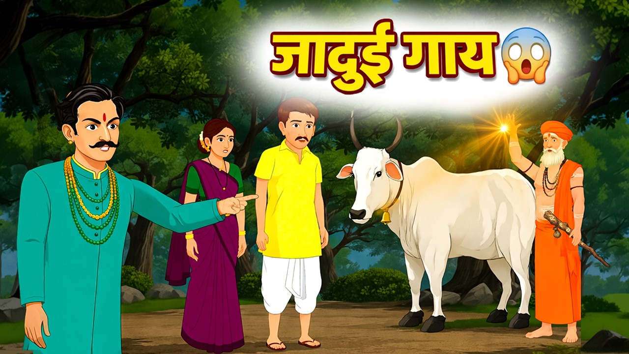 गरीब किसान और जादुई गाय 🐄 | The Poor Farmer and the Magic Cow | Moral Story