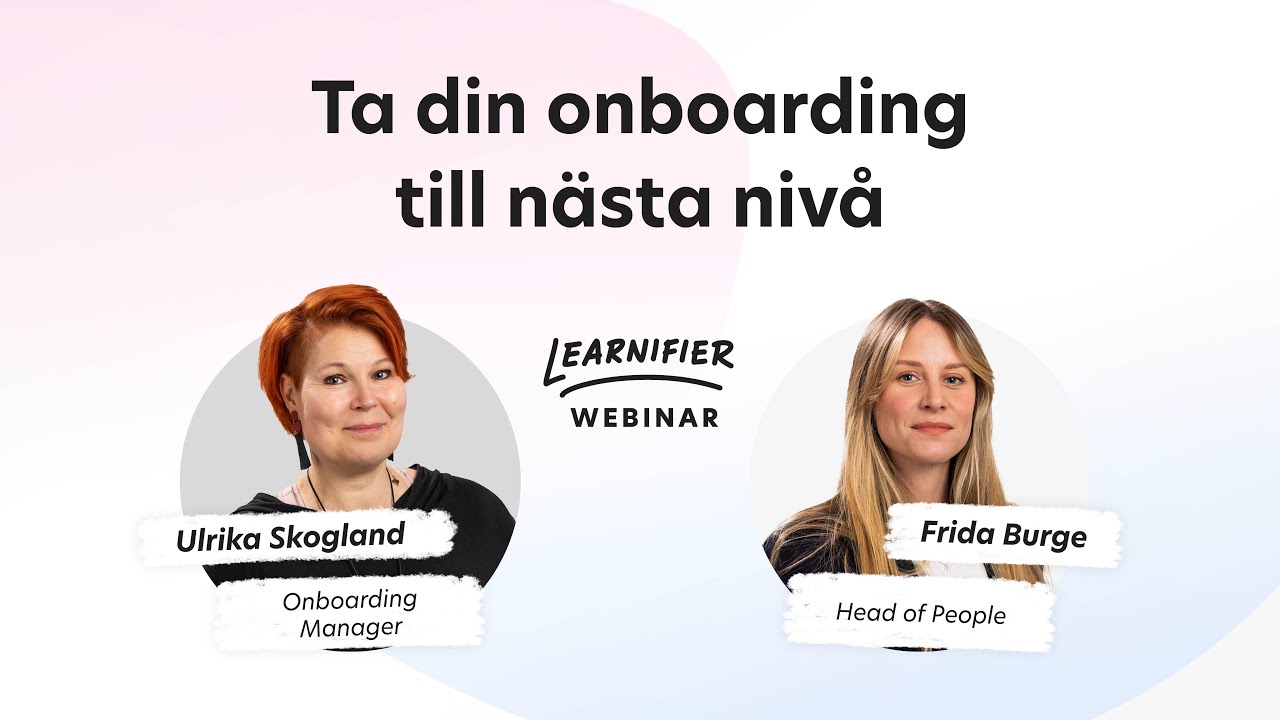 Ta din onboarding till nästa nivå