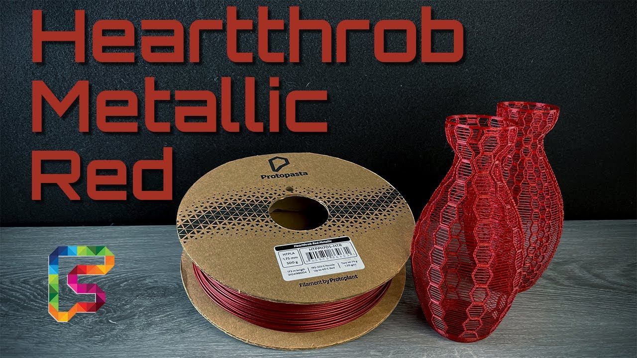 Protopasta Heartthrob Red Metallic Vases