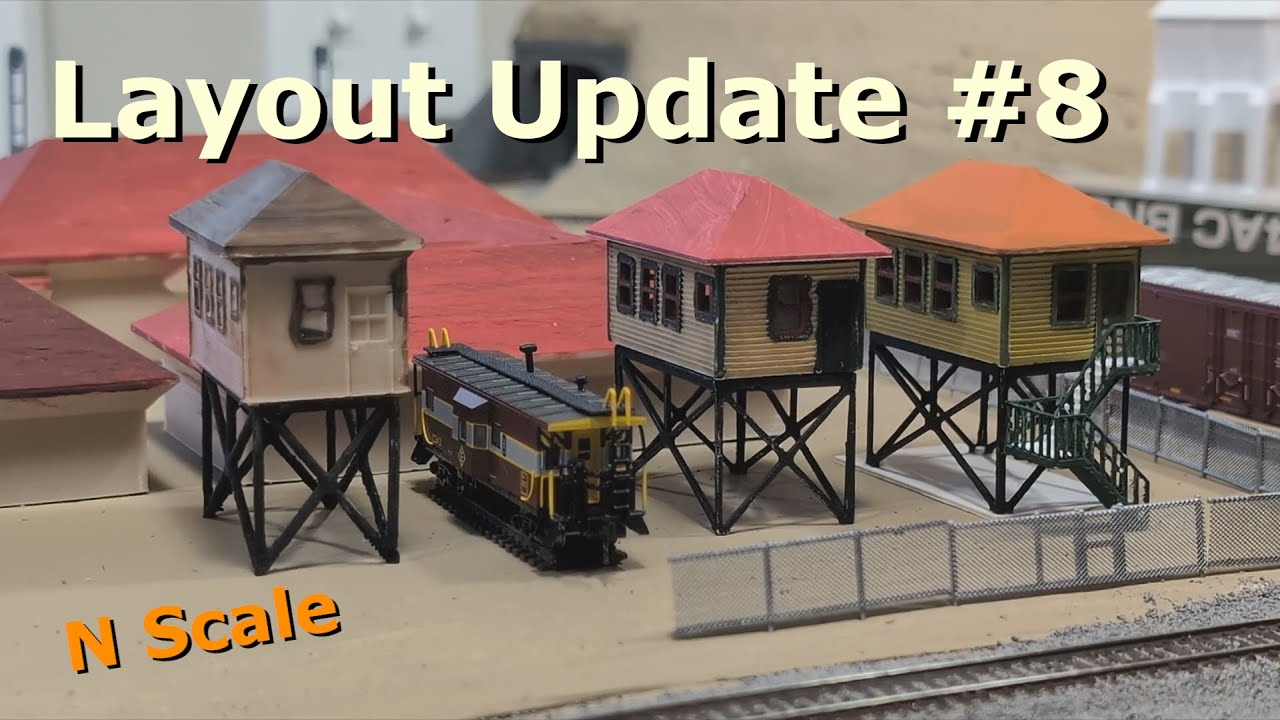 N Scale Layout Update #8 - 3D Printed Buildings & Ballast