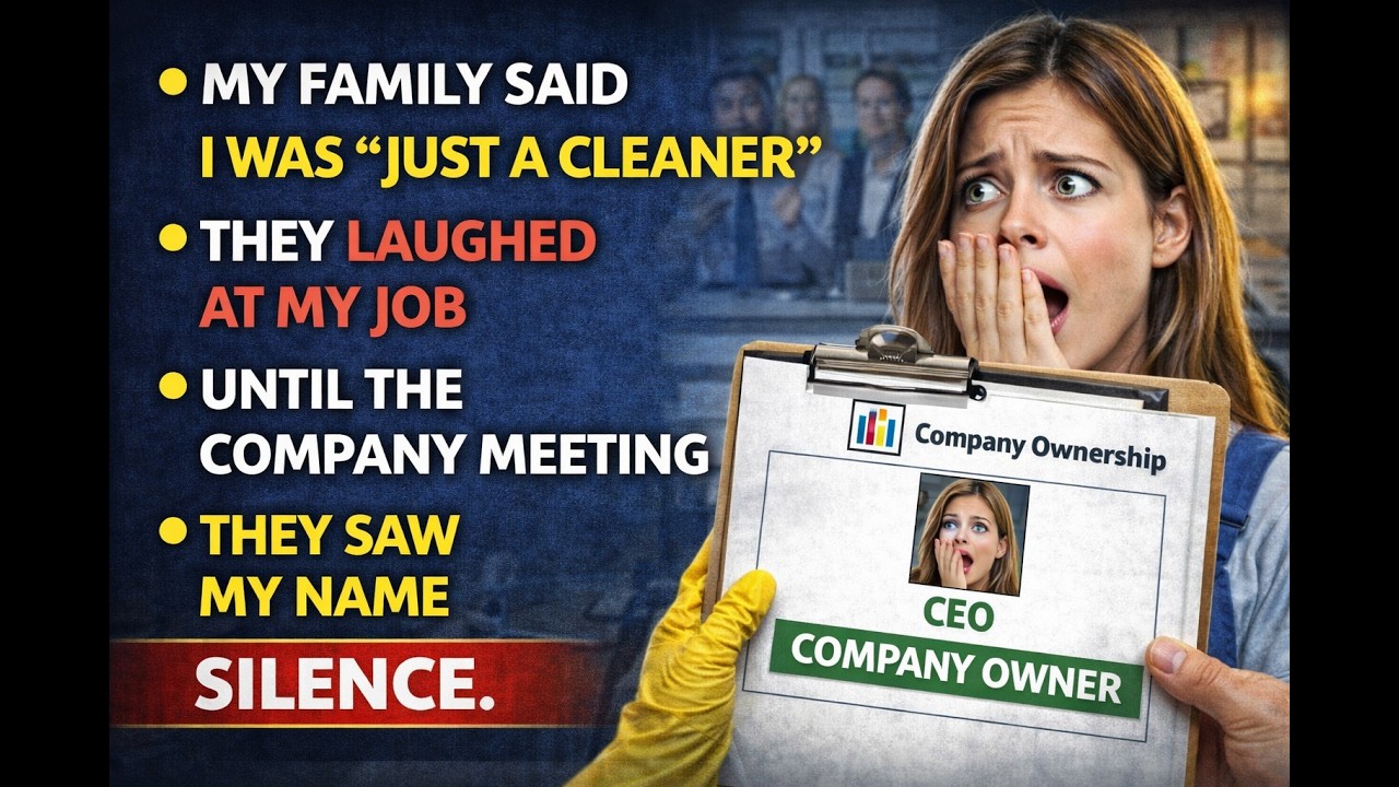 My Family Said I Was “Just A Cleaner” — They Didn’t Know I Owned The Company.