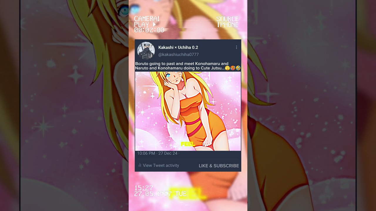 BORUTO 😂 GOING TO PAST 🤯 AND MEET KONOHAMARU 😊