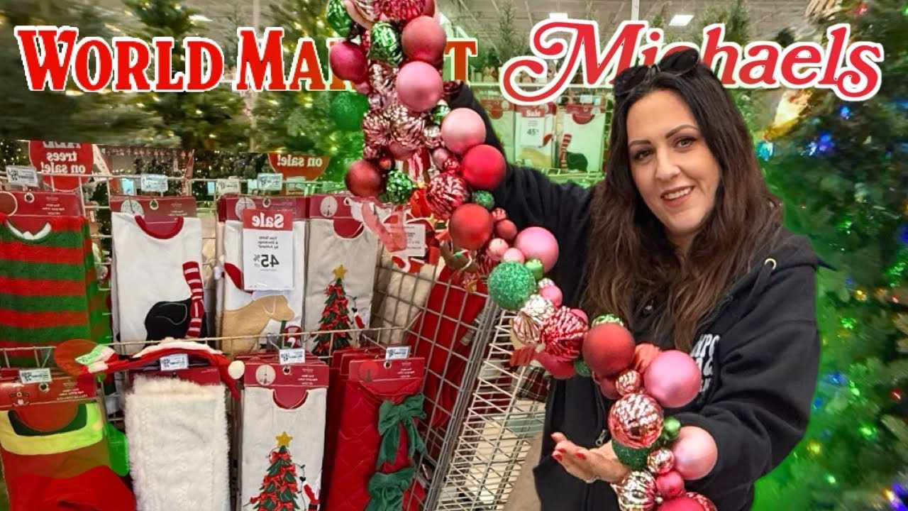 ЛУЧШИЙ рождественский декор и подарки на World Market & Michaels! (Влог Shop With Me 2025)