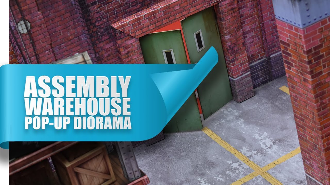 Extreme-Sets Warehouse Pop-Up Diorama 1/12 Scale - Assembly
