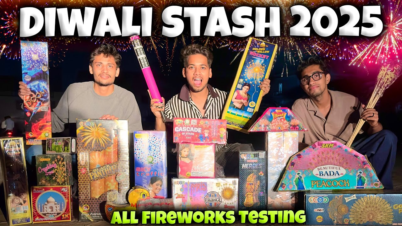 New Crackers Testing Diwali Firecrackers | DIWALI STASH 2025 Testing| Biggest Skyshot Stash Testing🔥