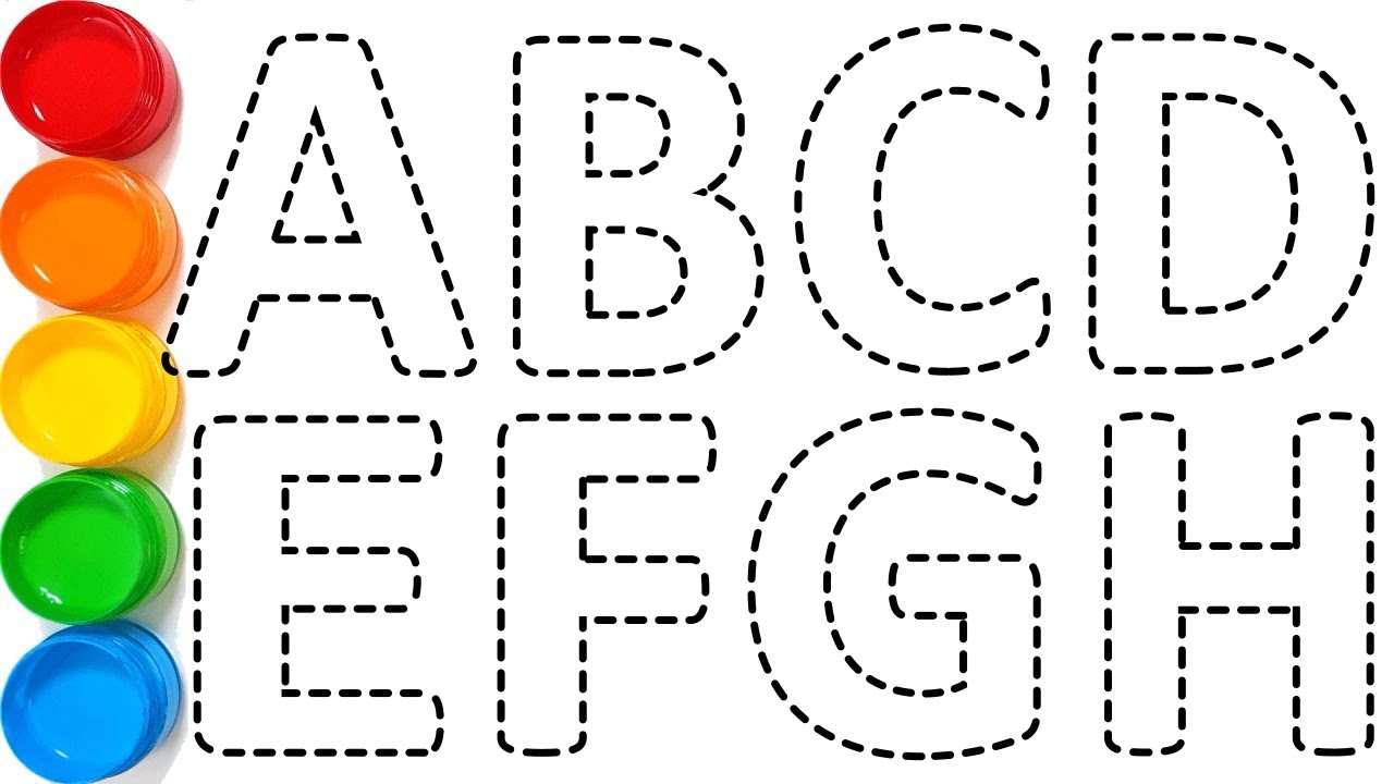 ABCDEFGH for Kids | Phonics Song ABC | Let's Learn How to Draw, Paint and Colors Alphabet A to Z.