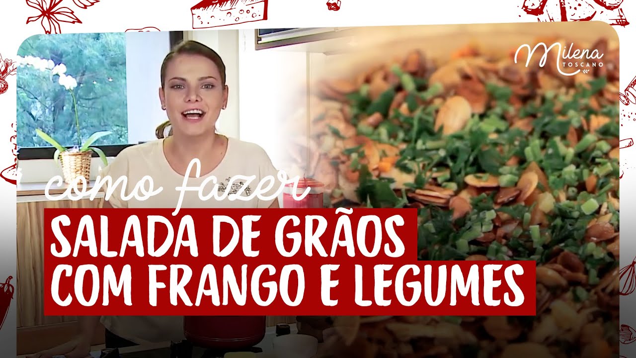 NATAL: SALADA DE GRÃOS COM FRANGO E LEGUMES