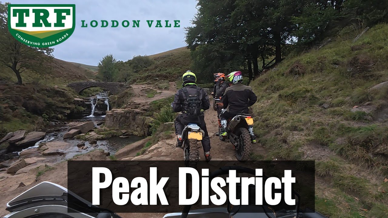 Trail riding Peak District green lanes with the TRF 2025 