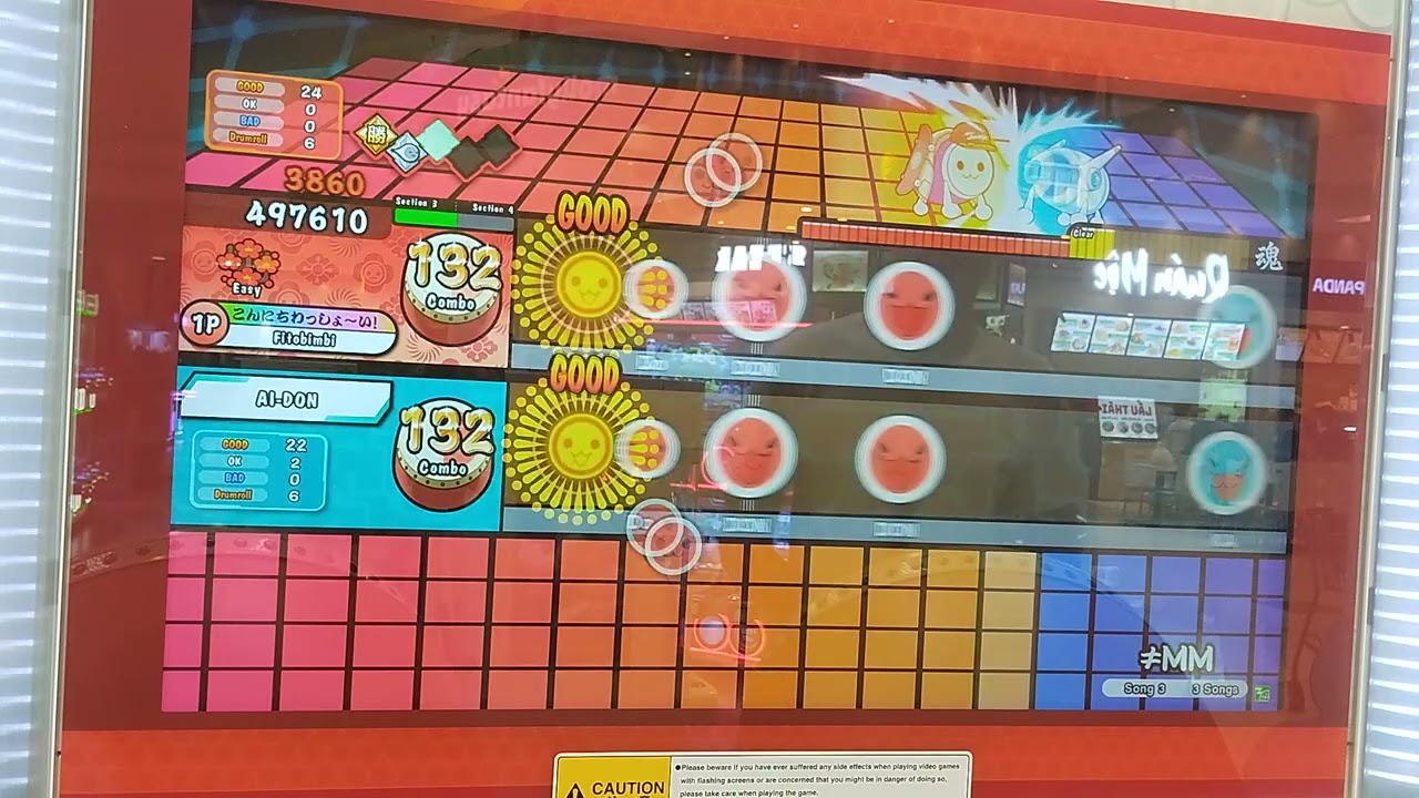 Taiko no Tatsujin(太鼓の達人)-≠MM Easy Full combo(AI Battle)