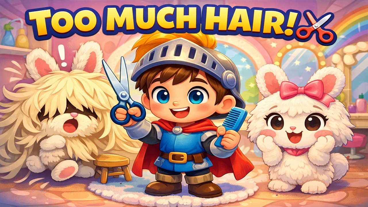 Tiny Kingdom Adventures Arthur and Alicorn Opens a Rainbow Hair Salon! ✂️ | The Long Hair Kingdom