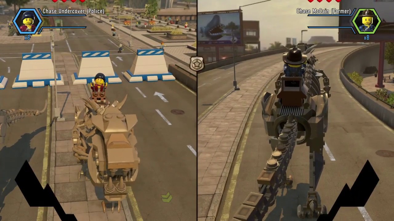 Do the Dinosaur | LEGO City Undercover 2-Player GAMEPLAY PART 19
