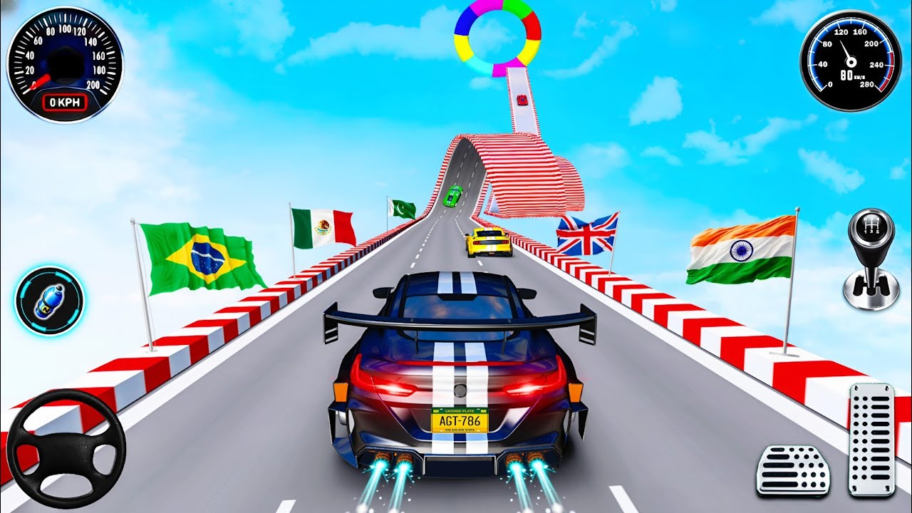 Mega Ramp Car Stunt Master Simulator - GT Impossible Sport Car Racing - Android GamePlay