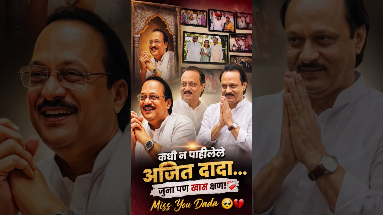 कधी न पाहिलेले अजित दादा&hellip; जुना पण खास क्षण! ❤️&zwj;🩹 #missyou #ajitpawar #politics #viralvideo #ncp #dm