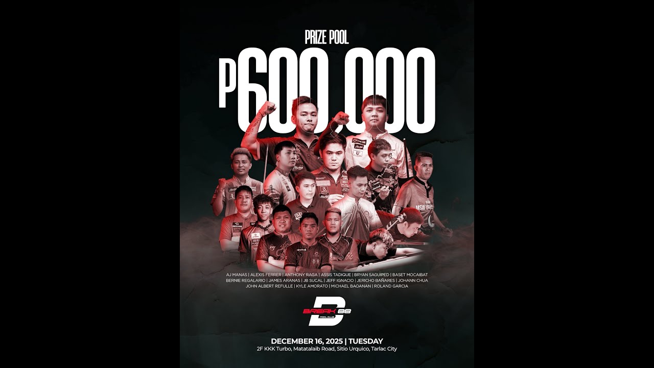 LIVE: Kyle Amoroto Vs Jerico Banares - Break 88 Pool WTA