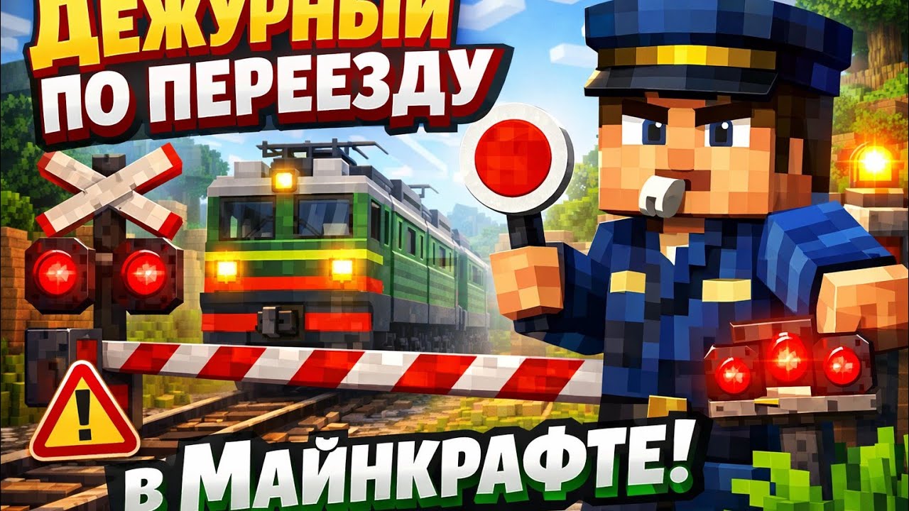 Работаем дежурним по переезду в МАІНКРАВТЕ😱😱😱🫡😁