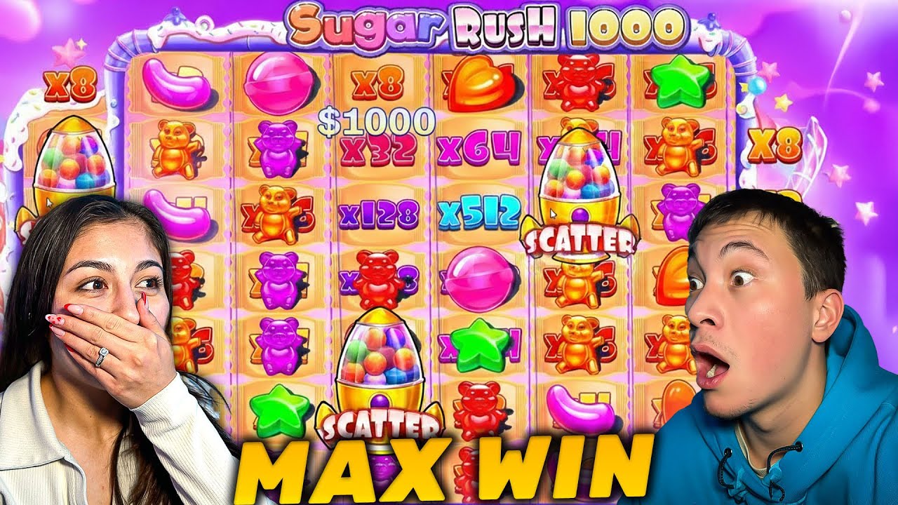 Chasing a MAX WIN on Sugar Rush 1000x (MASSIVE WINS)