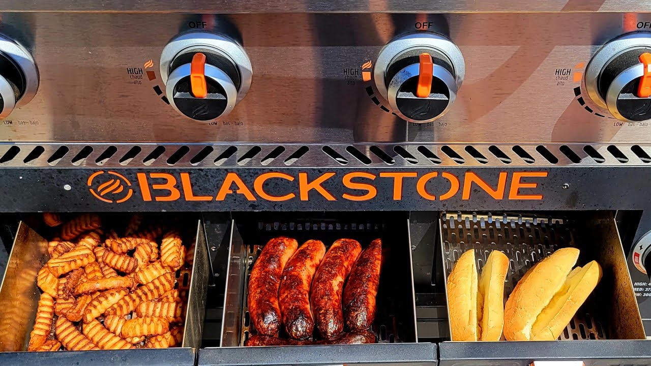 Blackstone Air Fryer Combo Bratwurst Peppers & Onions