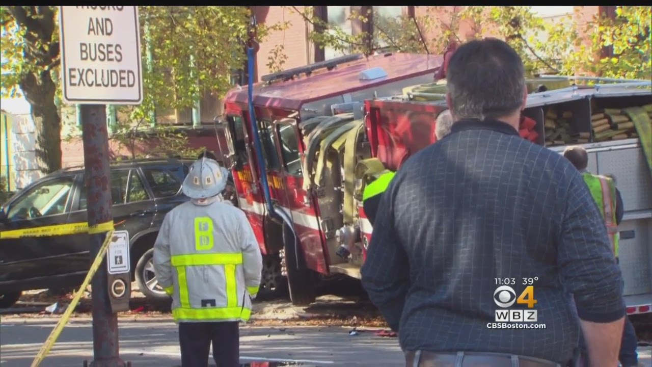 Five Hurt In Fire Truck Crash In Back Bay