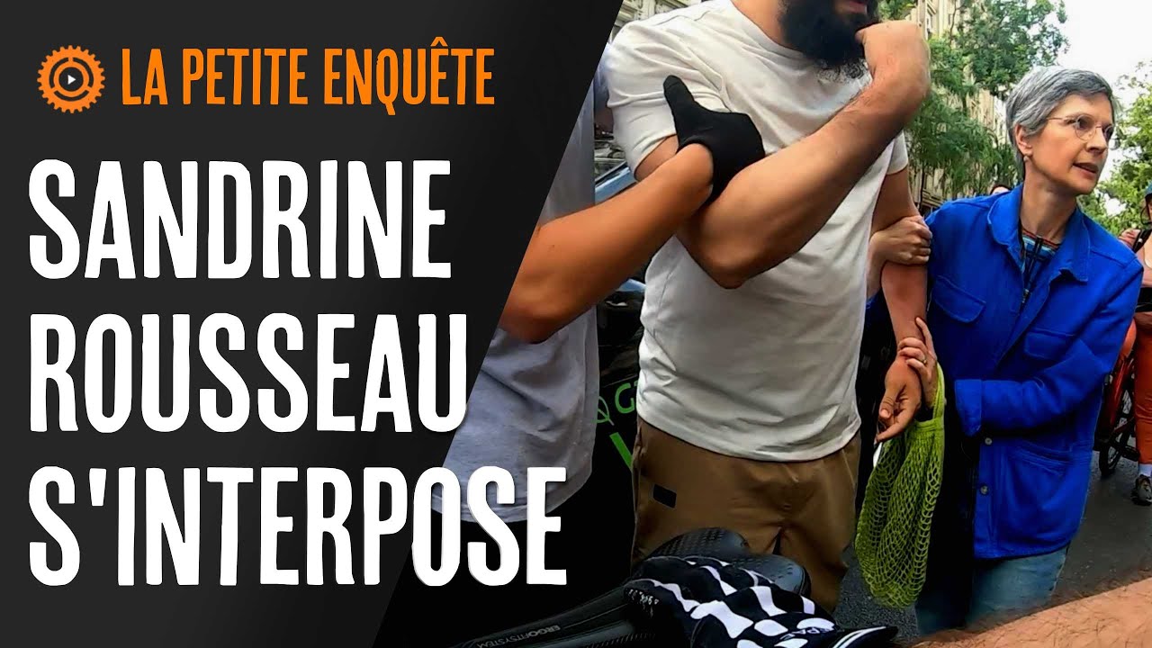 Sandrine Rousseau intervient dans une altercation entre un chauffeur de taxi et un cycliste