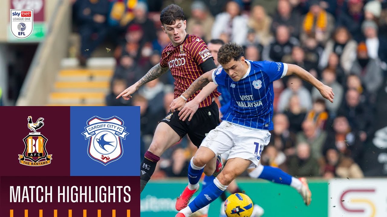 MATCH HIGHLIGHTS: Bradford City v Cardiff City