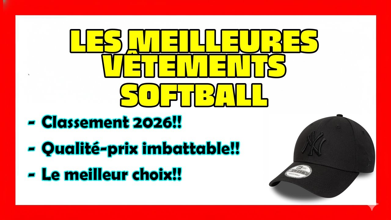 🔥TOP 7 Meilleures Vêtements de softball 2026🔥 Meilleures Vêtements de softball Amazon