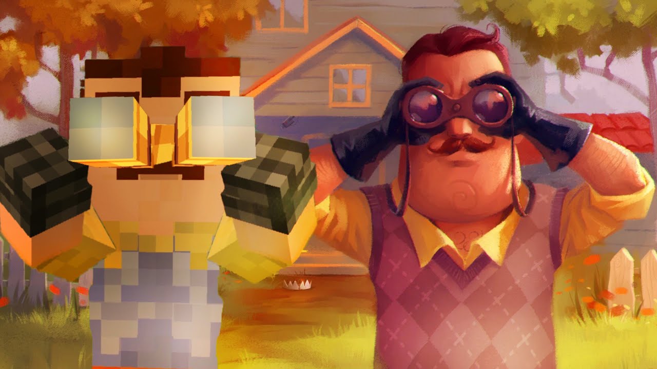 Hello Neighbor Art in Minecraft!