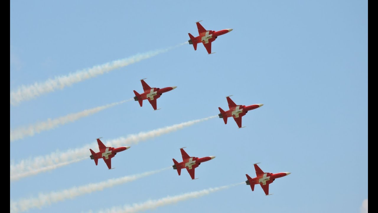 Patrouille Suisse (6x Northrop F-5E Tiger II) | Full Display at ILA Berlin Air Show 2016