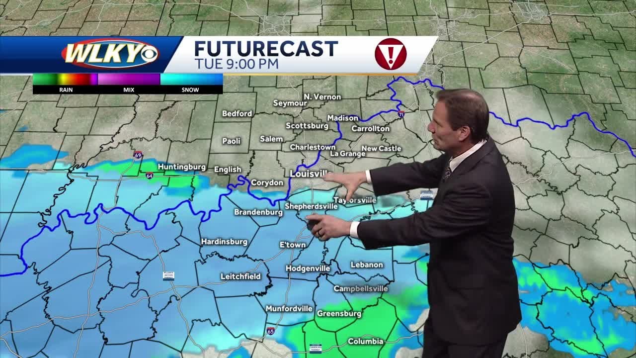 Snow chances through Wednesday morning...