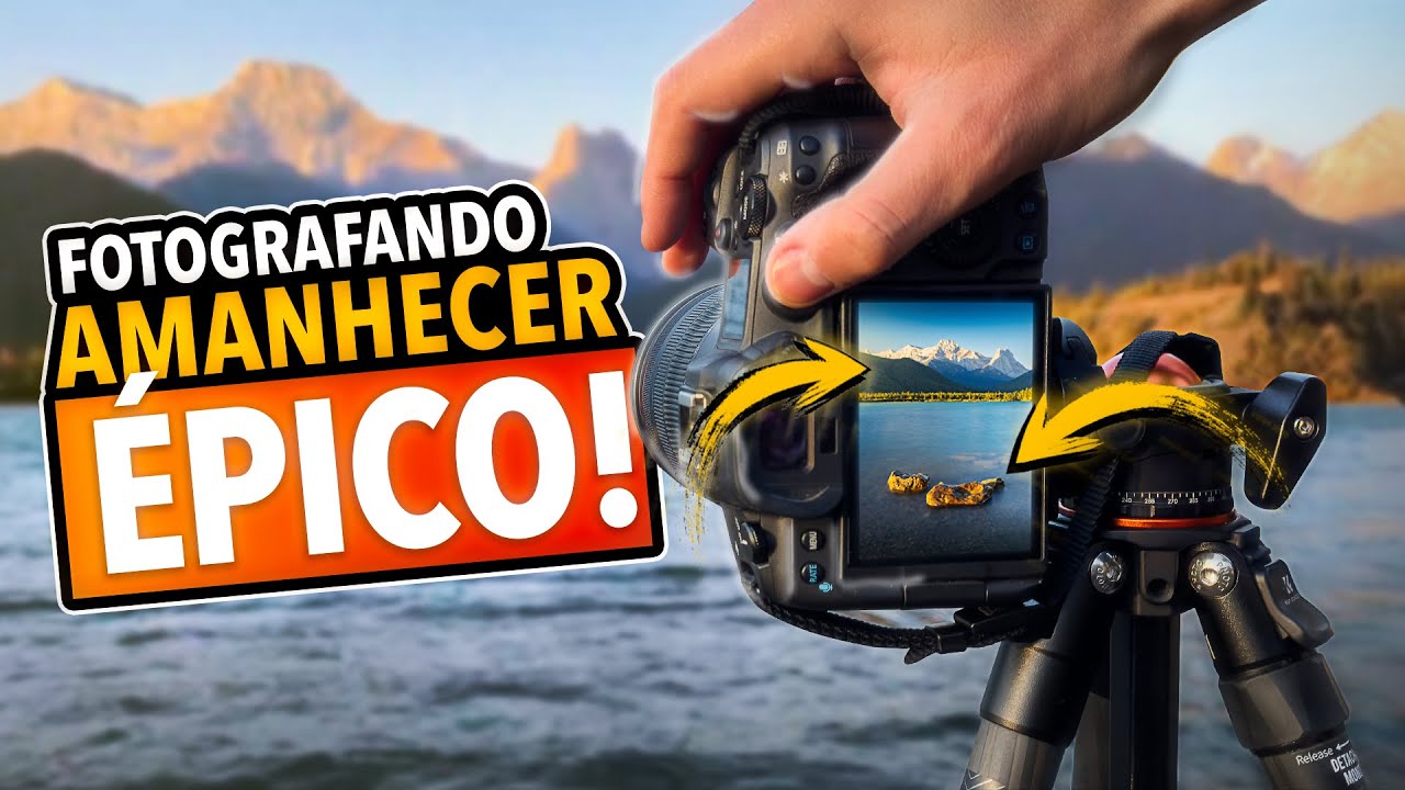 Fotografando Amanhecer ÉPICO e Testando TRIPÉ NOVO