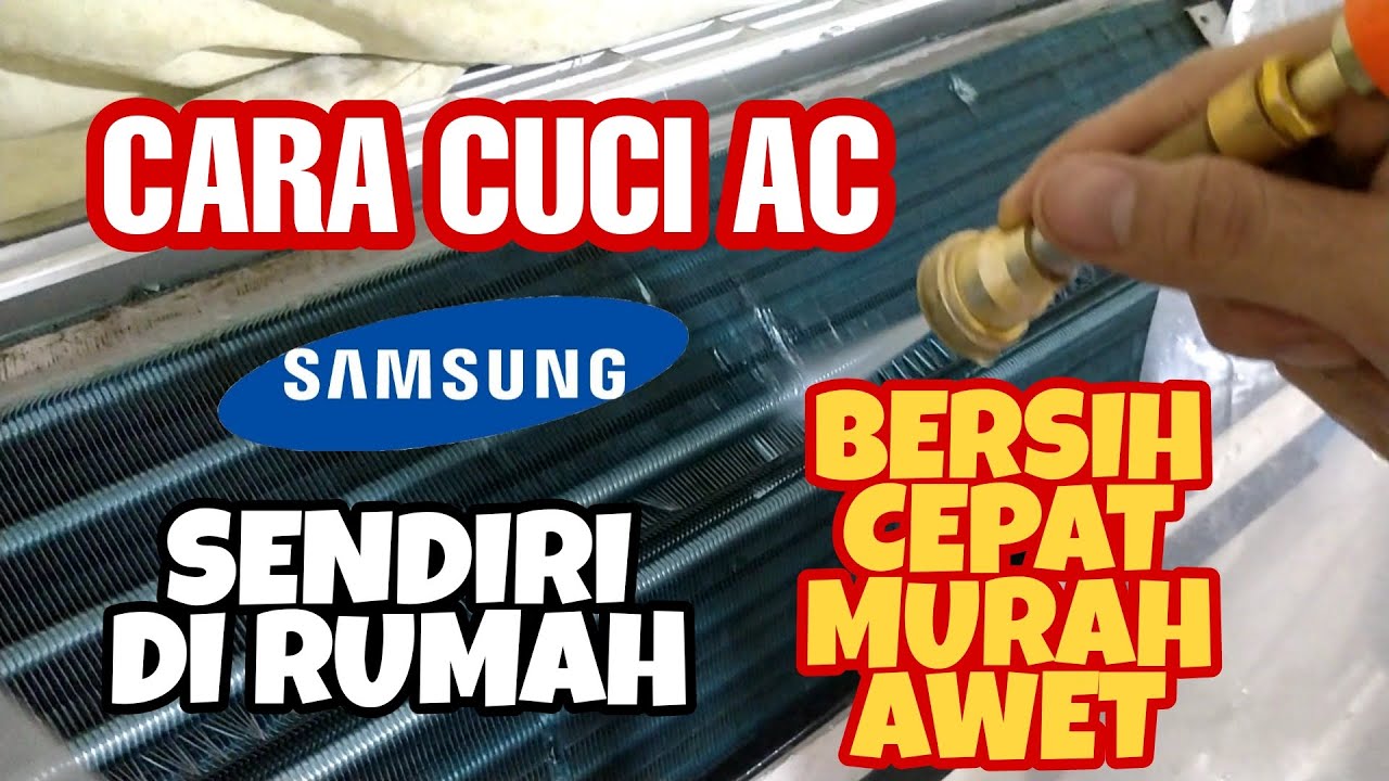CARA CUCI AC | TUTORIAL MENCUCI AC | CUCI INDOOR & OUTDOOR AC