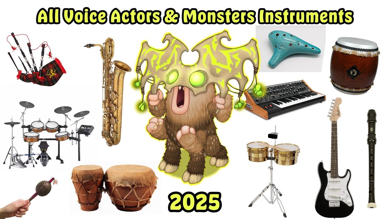 All New Monsters Voice Actors & Musical Instruments Released In 2025 | My Singing Monsters