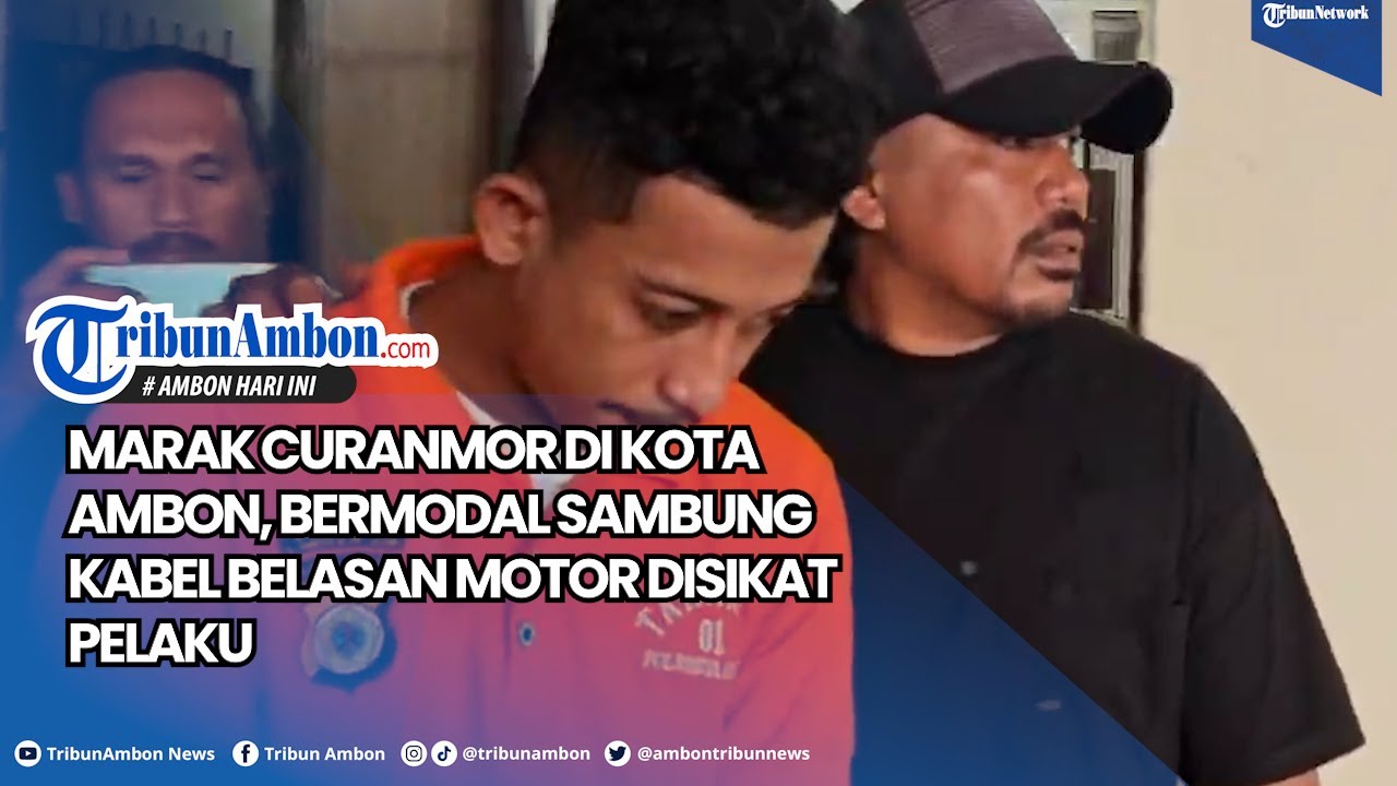 Marak Curanmor di Kota Ambon, Bermodal Sambung Kabel Belasan Motor Disikat Pelaku