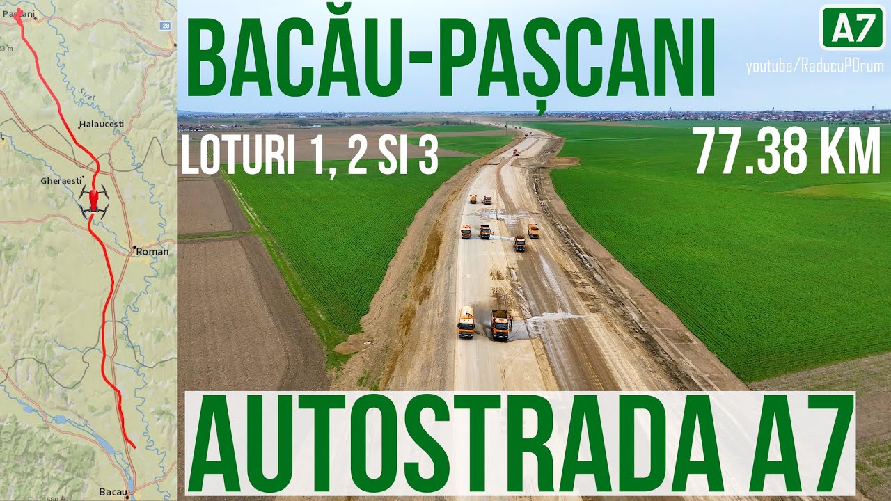 AUTOSTRADA A7 Bacau-Pascani loturi 1, 2 si 3 | Stadiu lucrari 15-16.04.2025 #328