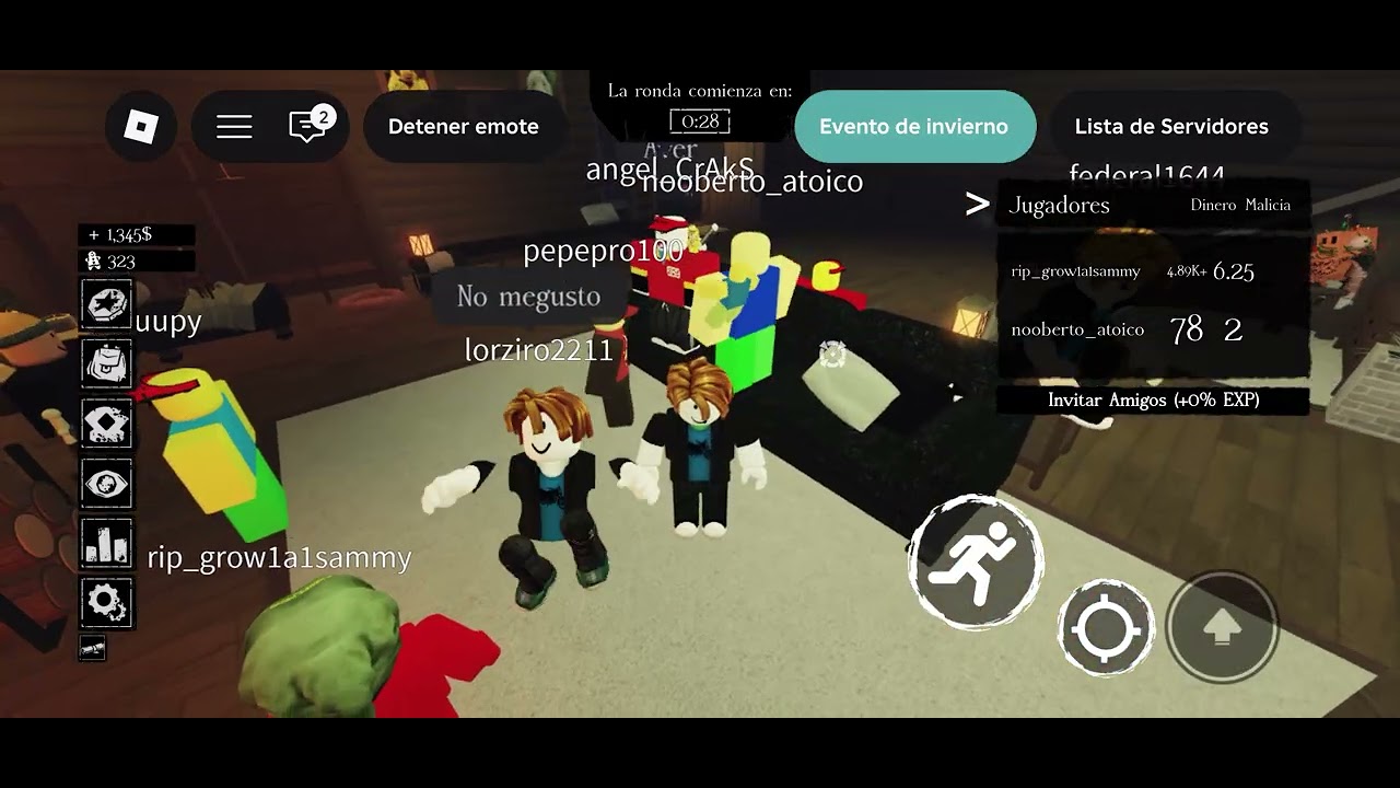 jugando en servidor publico