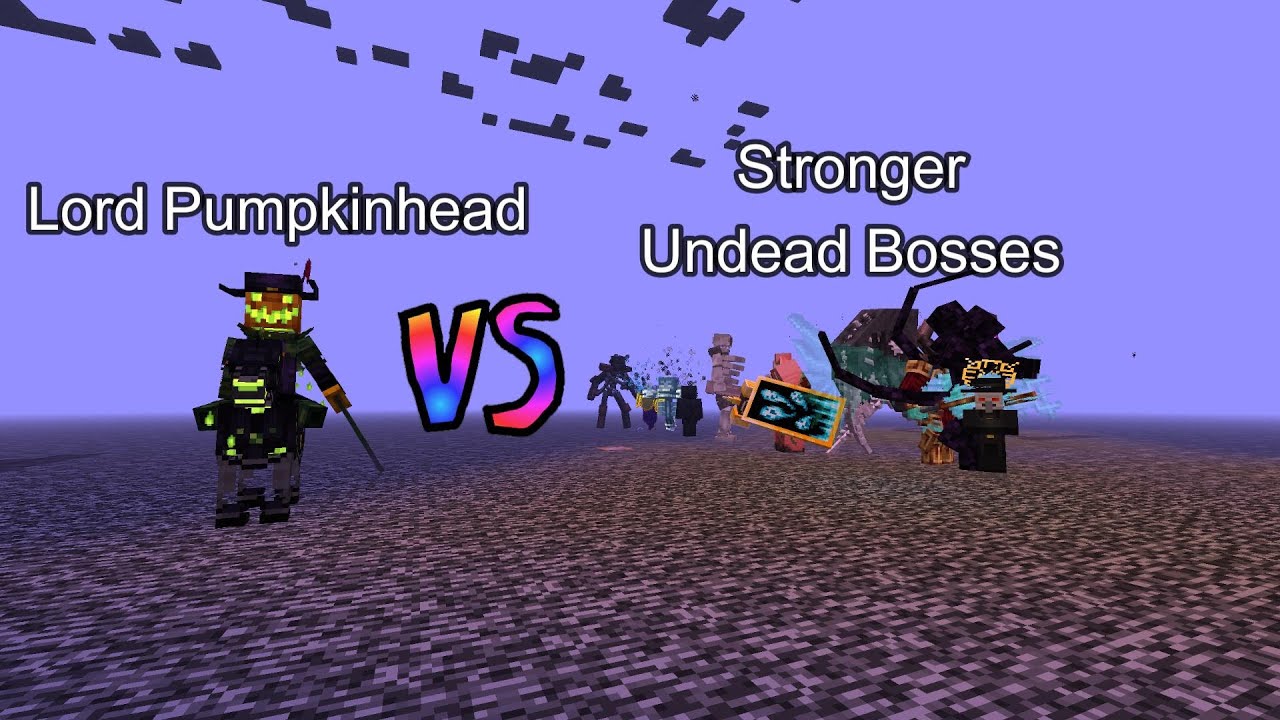 Lord Pumpkinhead vs Stronger Undead Bosses  Minecraft  Mob Battle