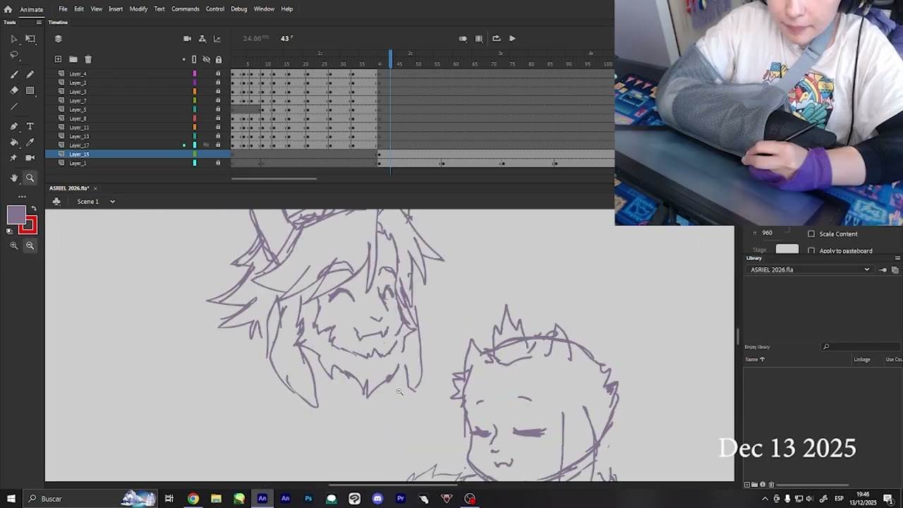 Animation Timelapse - Left Hand exercise (December 2025)