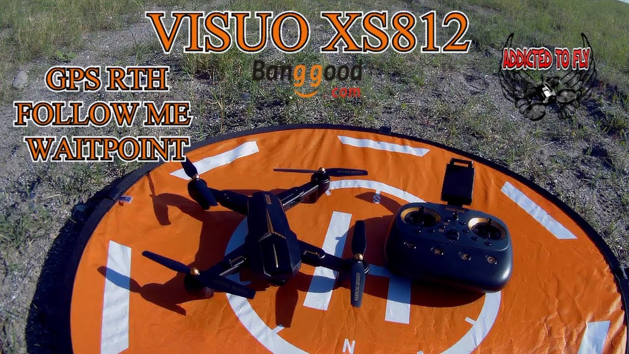 NUOVO VISUO XS812 GPS WIFI 5G FPV FOLLOW ME ORBIT RECENSIONE ITA