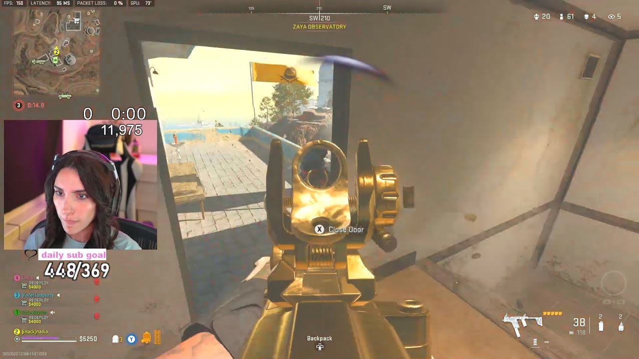 NADIA WAS LAGGING BEHIND BY 5 SECONDS IN WARZONE 2 & THIS HAPPENED😨