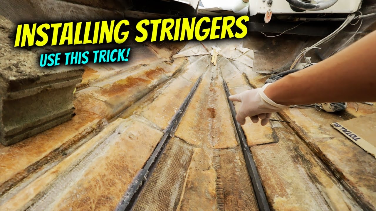 Installing Coosa Board Stringers - Boat Restoration Part 37