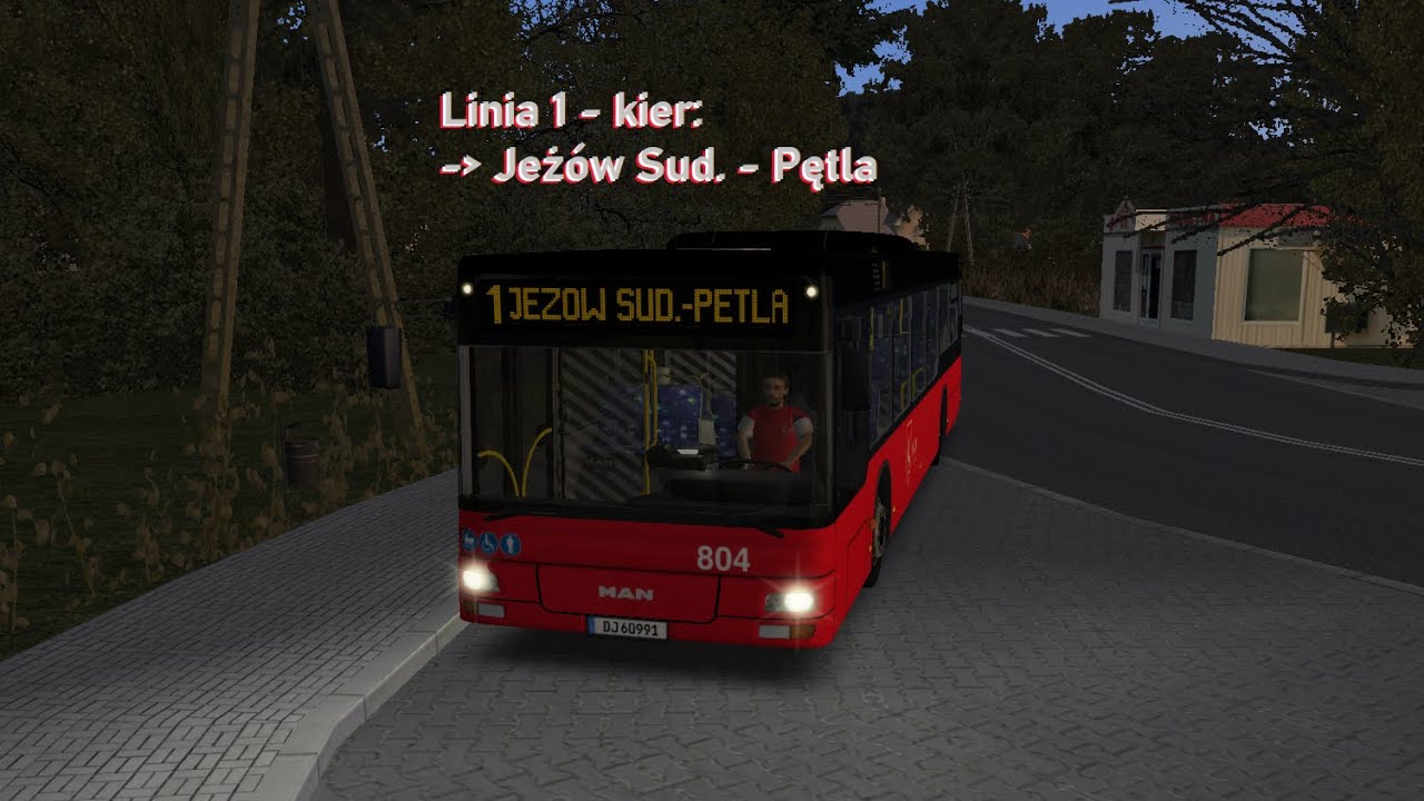 MZK JG Linia 1: Dwór Czarne - Jeżów Sud. Pętla [MAN A21 NL263 #804]